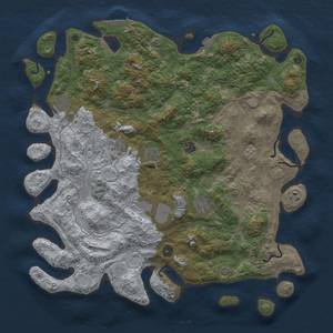 Thumbnail Rust Map: Procedural Map, Size: 4500, Seed: 16324354, 15 Monuments