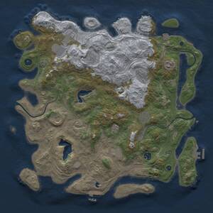 Thumbnail Rust Map: Procedural Map, Size: 4250, Seed: 2130753272, 15 Monuments