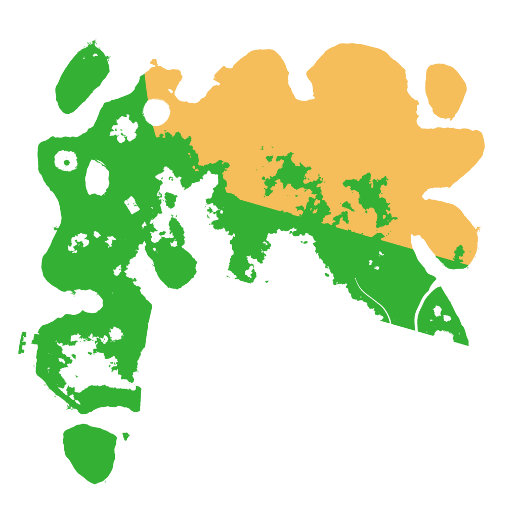 Biome Rust Map: Procedural Map, Size: 3500, Seed: 940917530