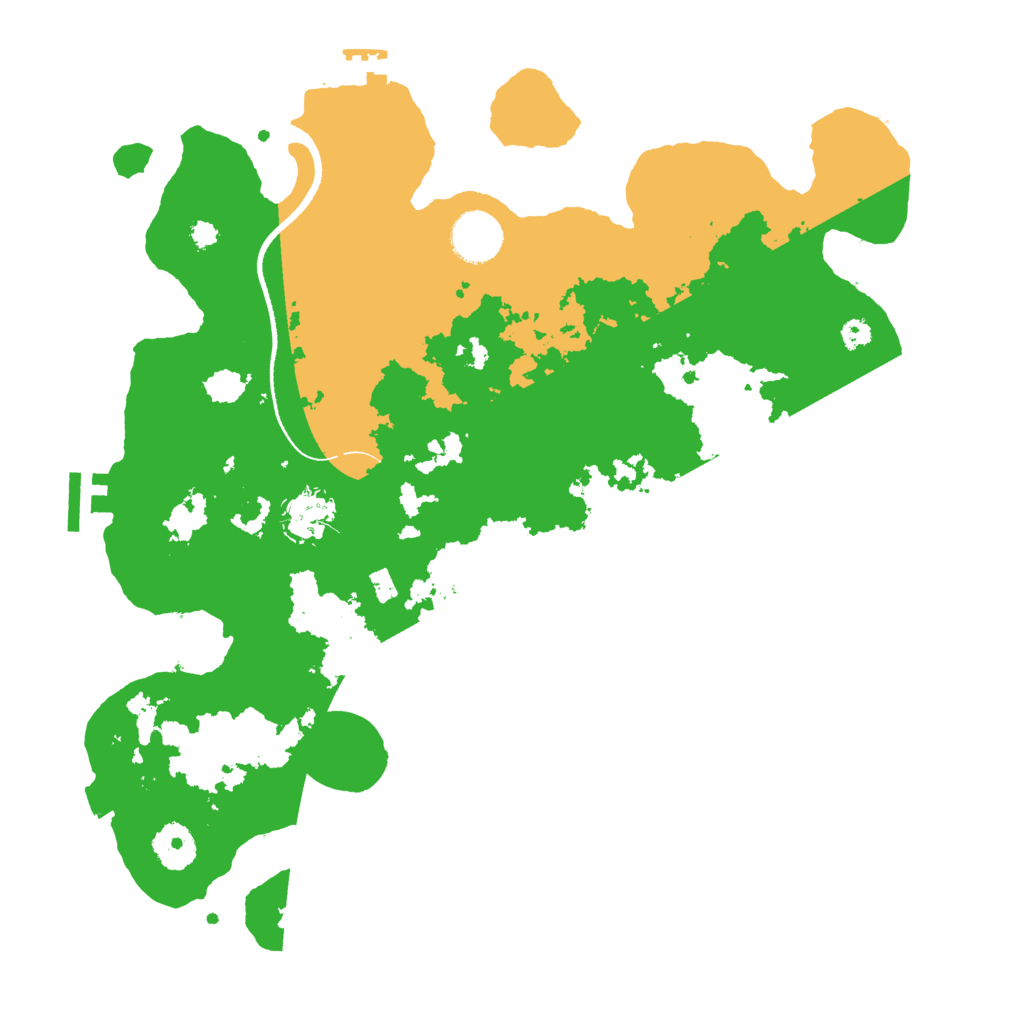 Biome Rust Map: Procedural Map, Size: 3500, Seed: 20233