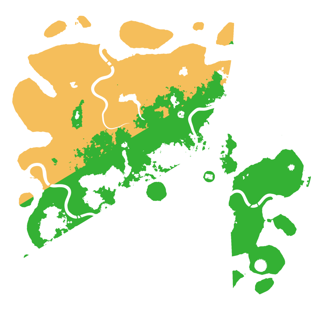 Biome Rust Map: Procedural Map, Size: 4500, Seed: 26548