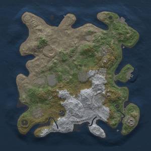 Thumbnail Rust Map: Procedural Map, Size: 3500, Seed: 20909, 16 Monuments