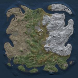 Thumbnail Rust Map: Procedural Map, Size: 4250, Seed: 792023, 18 Monuments