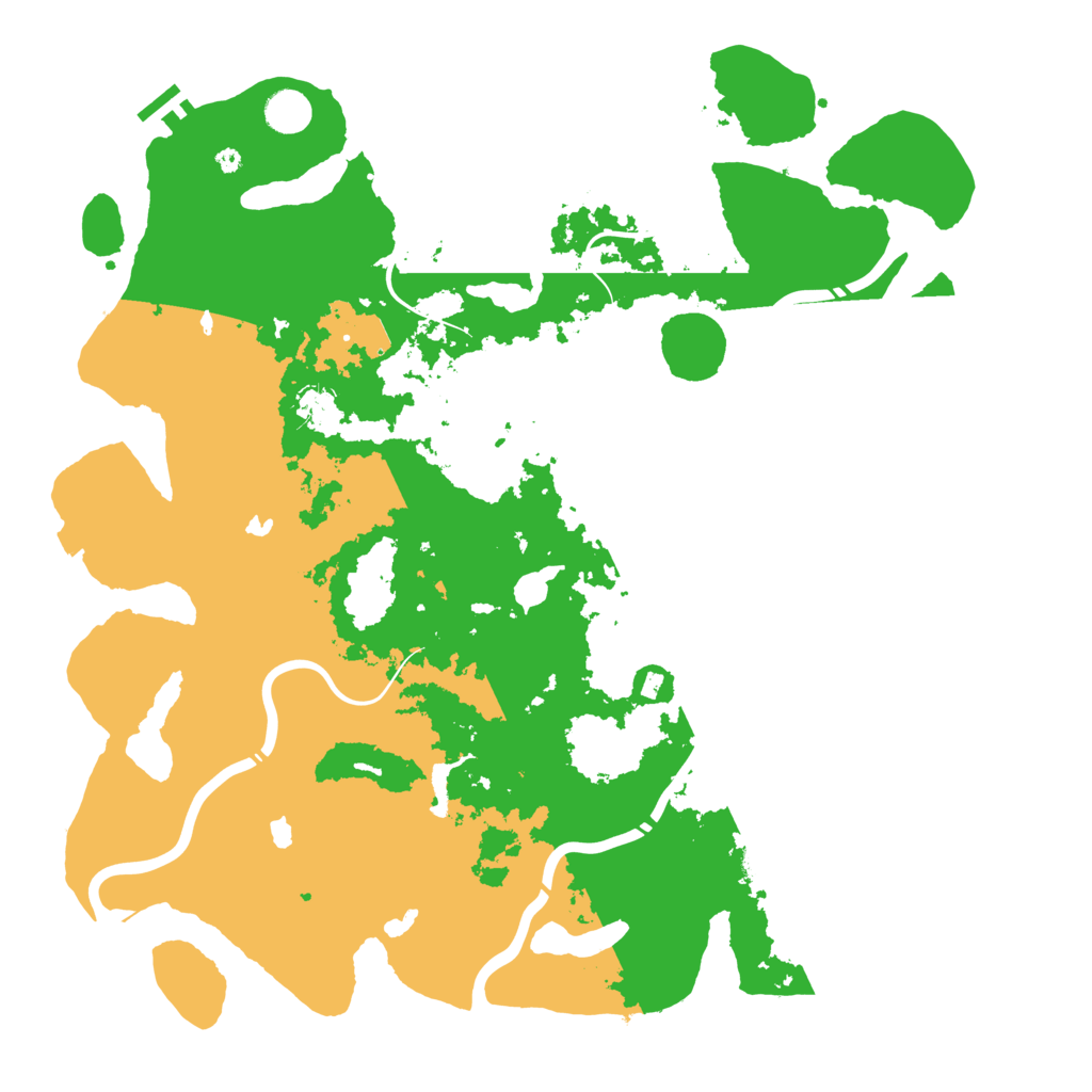 Biome Rust Map: Procedural Map, Size: 4500, Seed: 166189136