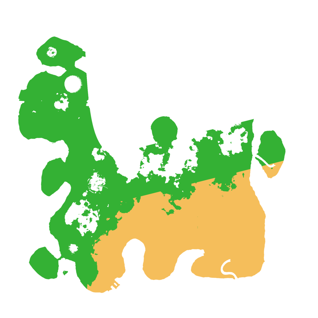 Biome Rust Map: Procedural Map, Size: 3296, Seed: 1