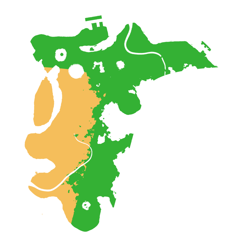 Biome Rust Map: Procedural Map, Size: 3000, Seed: 587249