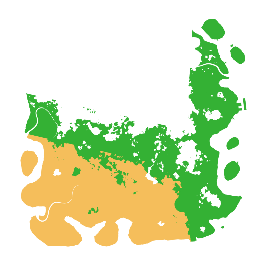 Biome Rust Map: Procedural Map, Size: 4500, Seed: 1098608612