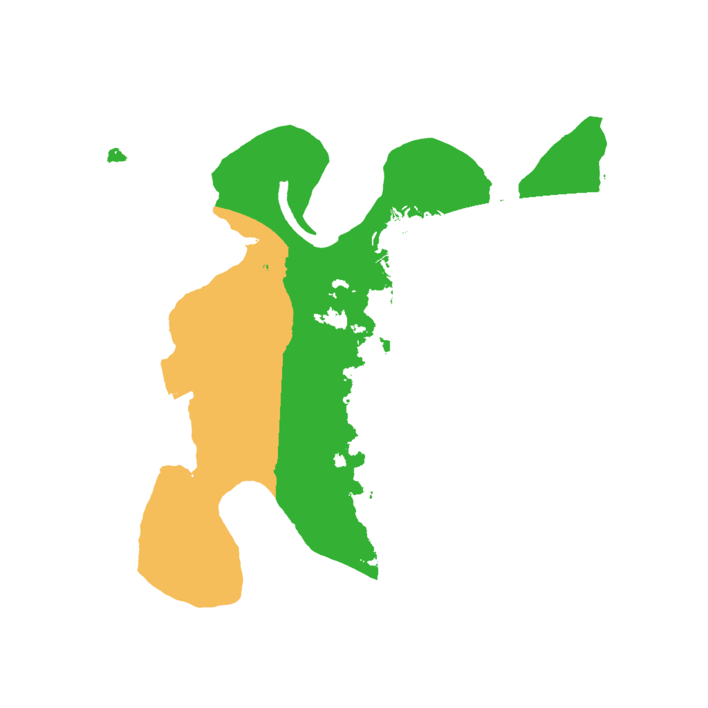 Biome Rust Map: Procedural Map, Size: 2000, Seed: 4277