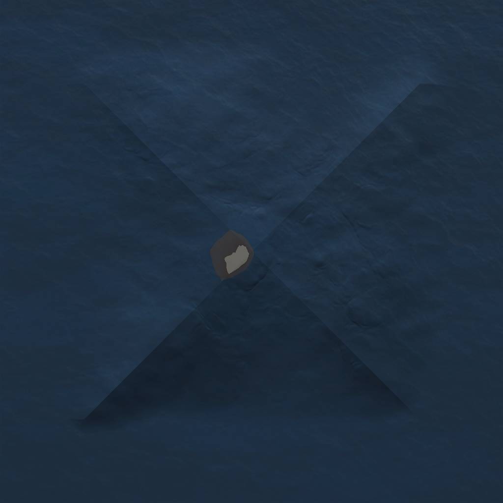 Rust Map: Procedural Map, Size: 1000, Seed: 4100, 3 Monuments