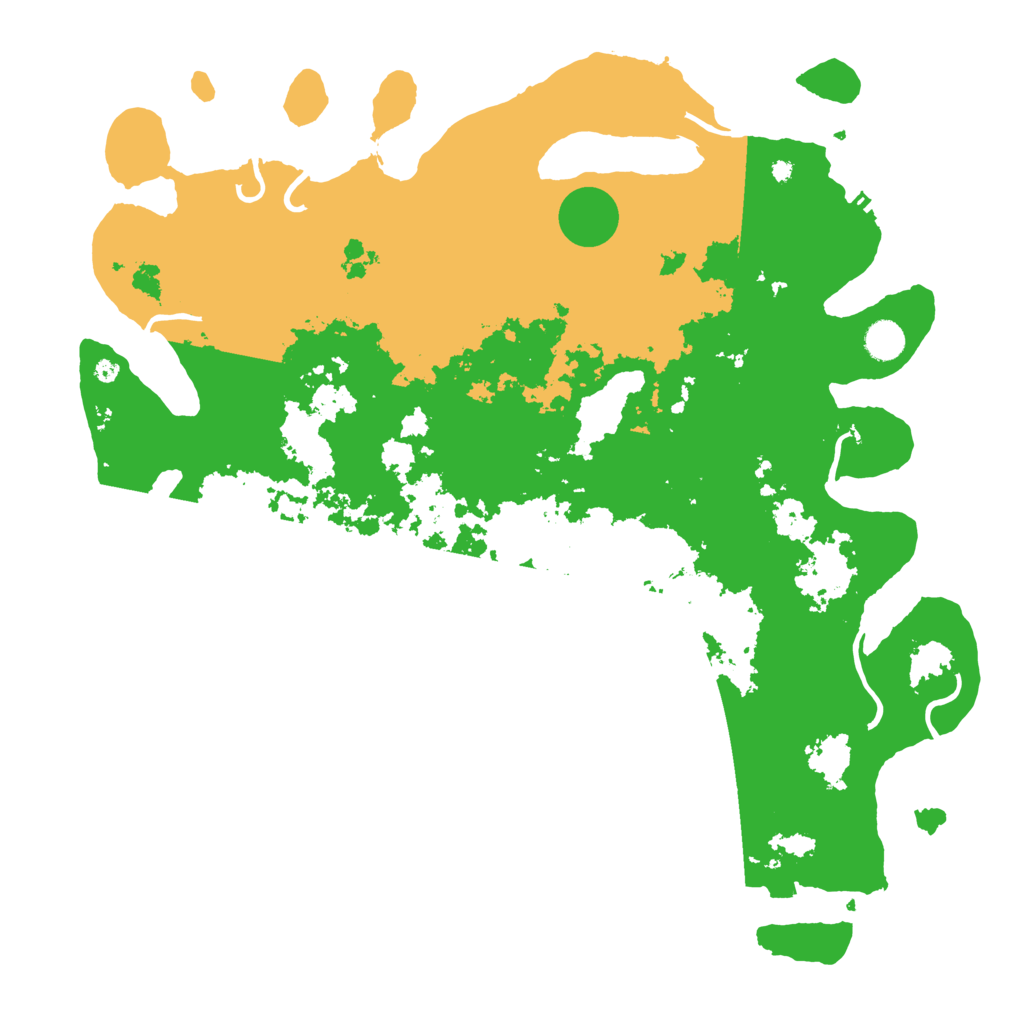 Biome Rust Map: Procedural Map, Size: 4500, Seed: 739825106