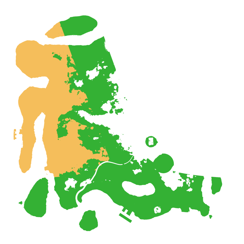 Biome Rust Map: Procedural Map, Size: 3500, Seed: 650791486