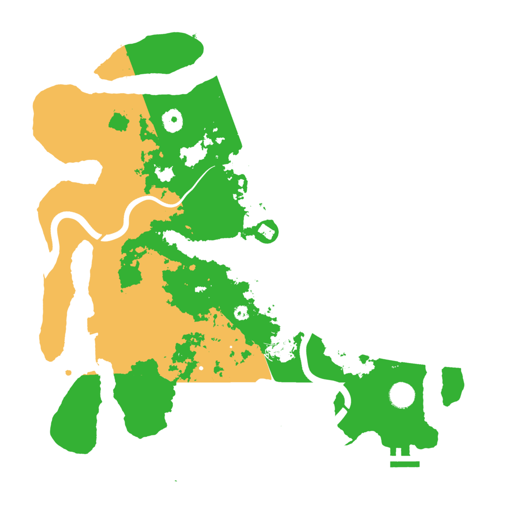 Biome Rust Map: Procedural Map, Size: 3500, Seed: 650791486