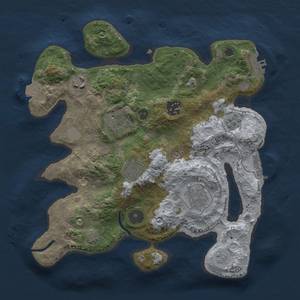 Thumbnail Rust Map: Procedural Map, Size: 3000, Seed: 5595, 14 Monuments