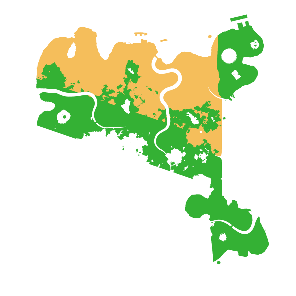 Biome Rust Map: Procedural Map, Size: 3500, Seed: 554068479