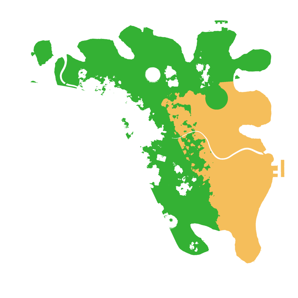 Biome Rust Map: Procedural Map, Size: 3500, Seed: 1823801727