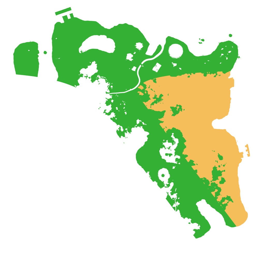 Biome Rust Map: Procedural Map, Size: 3250, Seed: 93800848