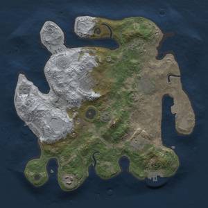 Thumbnail Rust Map: Procedural Map, Size: 3000, Seed: 1207579691, 14 Monuments