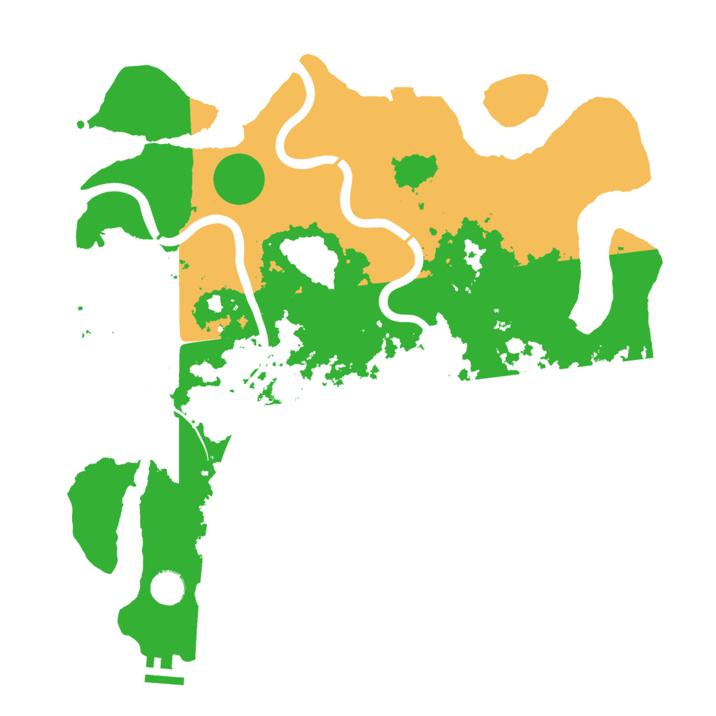 Biome Rust Map: Procedural Map, Size: 3700, Seed: 662240698