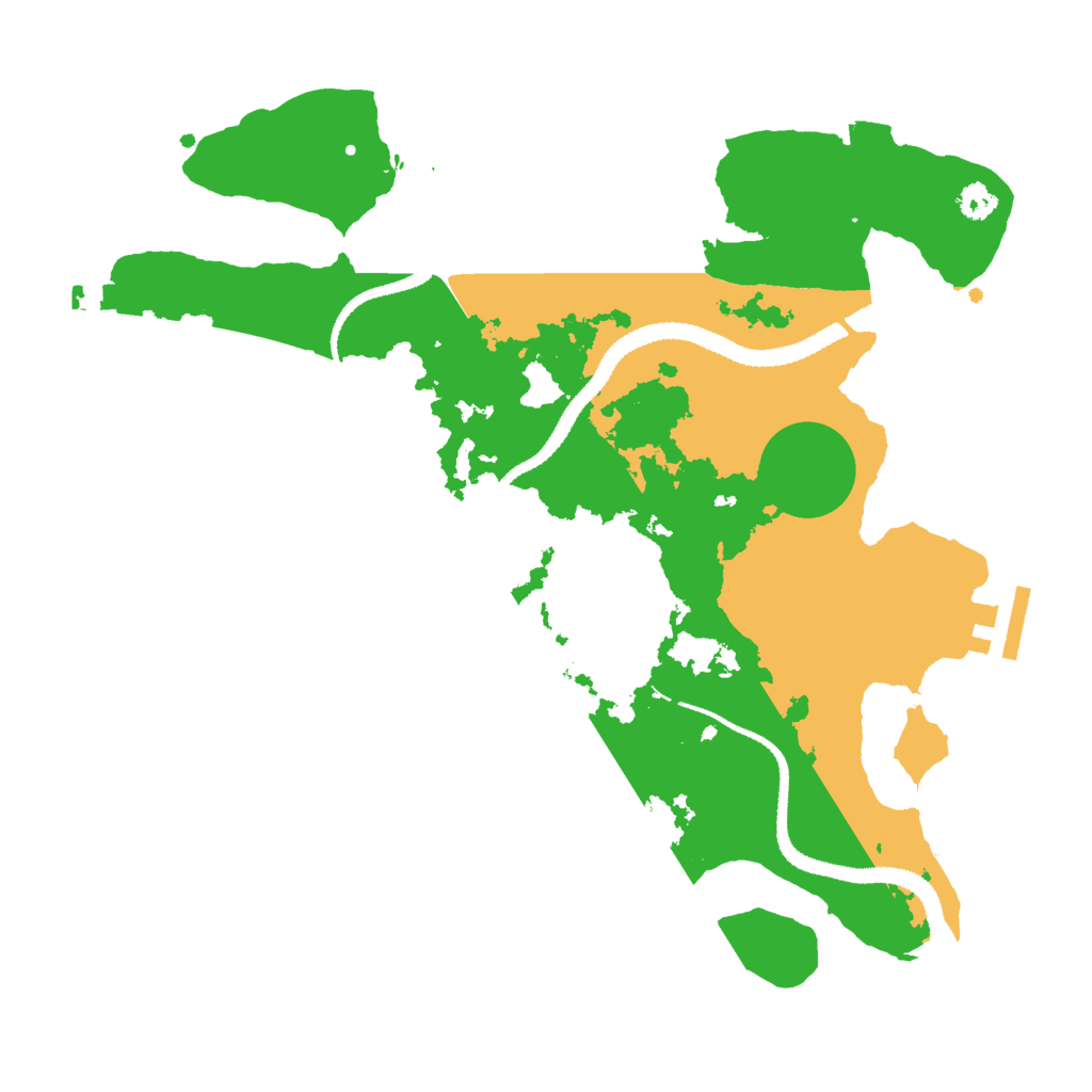 Biome Rust Map: Procedural Map, Size: 3000, Seed: 46246039