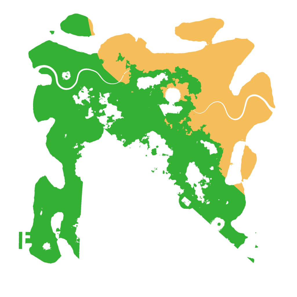 Biome Rust Map: Procedural Map, Size: 3500, Seed: 1154289712