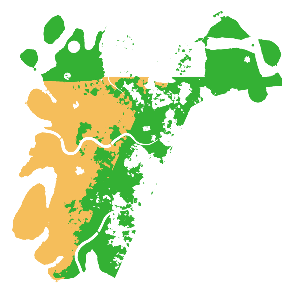 Biome Rust Map: Procedural Map, Size: 4500, Seed: 1739180767