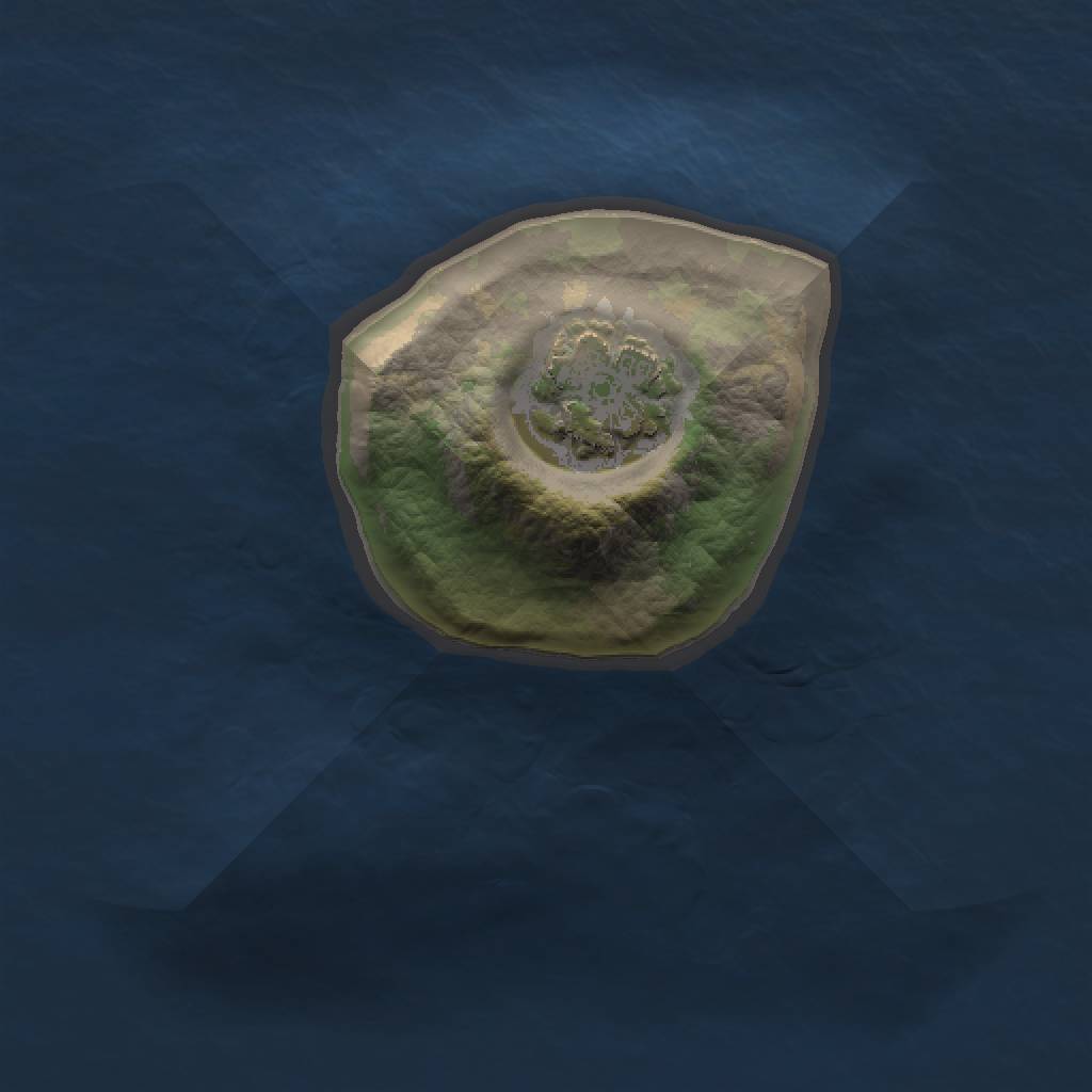 Rust Map: Barren, Size: 1000, Seed: 7338737, 3 Monuments