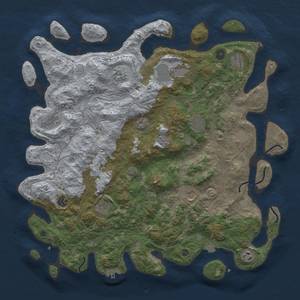 Thumbnail Rust Map: Procedural Map, Size: 4500, Seed: 1729824231, 18 Monuments