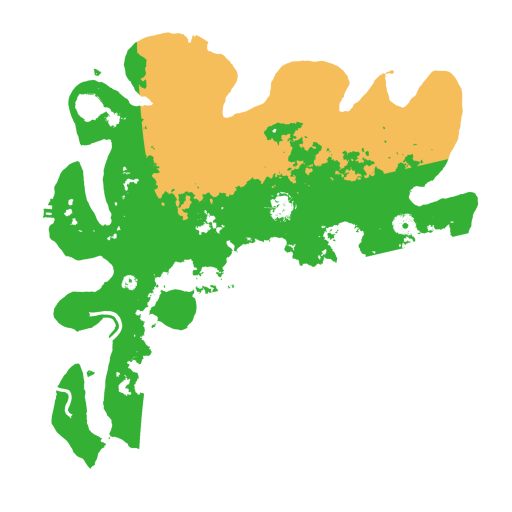 Biome Rust Map: Procedural Map, Size: 3500, Seed: 412541774