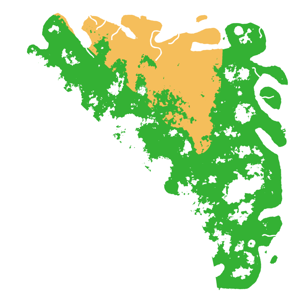 Biome Rust Map: Procedural Map, Size: 6000, Seed: 7258252