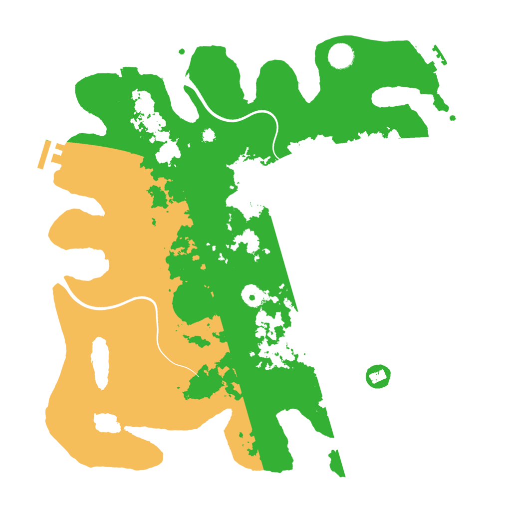 Biome Rust Map: Procedural Map, Size: 3500, Seed: 34150688