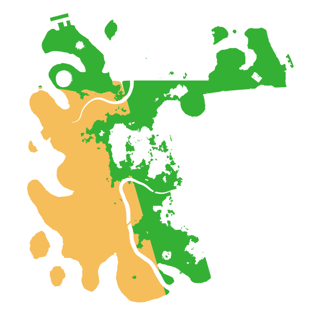 Biome Rust Map: Procedural Map, Size: 3500, Seed: 448786147