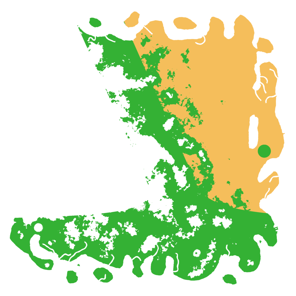 Biome Rust Map: Procedural Map, Size: 6000, Seed: 1236567840