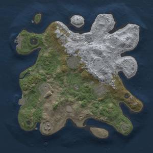 Thumbnail Rust Map: Procedural Map, Size: 3000, Seed: 71540595, 12 Monuments