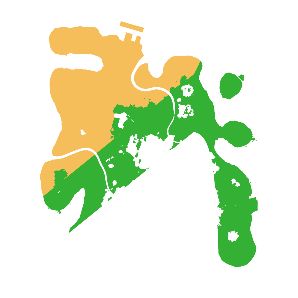 Biome Rust Map: Procedural Map, Size: 2500, Seed: 213412333