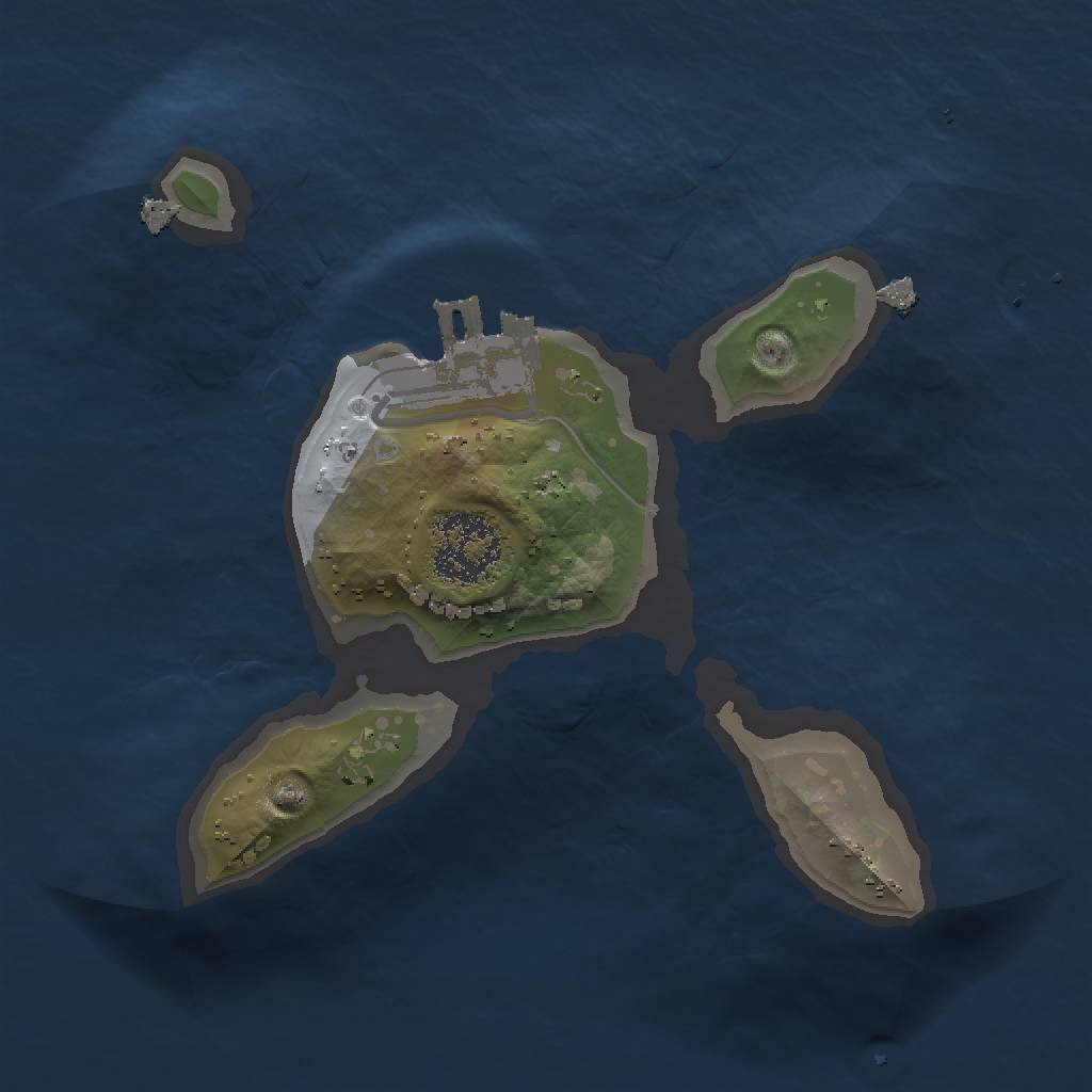 Rust Map: Procedural Map, Size: 1500, Seed: 1630657913, 4 Monuments