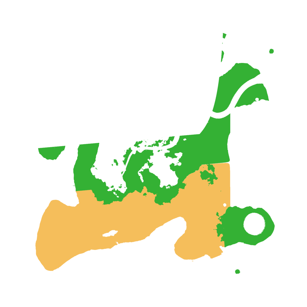 Biome Rust Map: Procedural Map, Size: 2600, Seed: 30520975