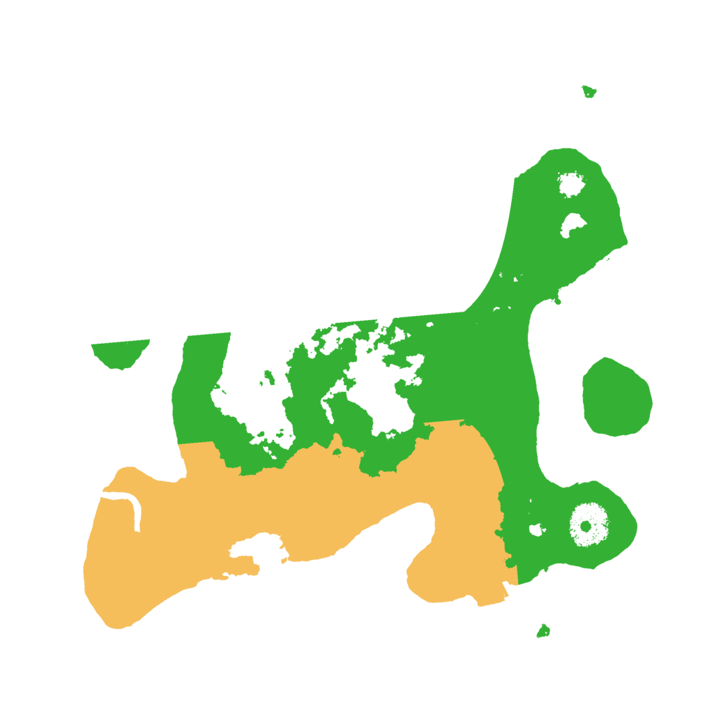 Biome Rust Map: Procedural Map, Size: 2600, Seed: 30520975