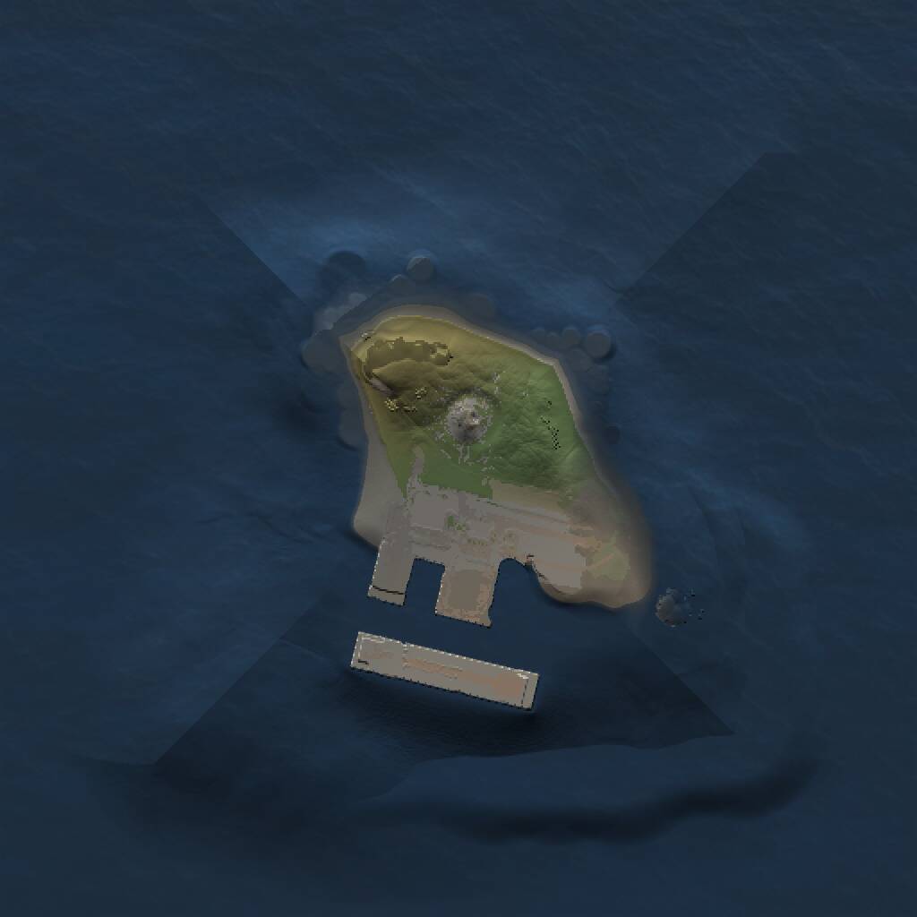 Rust Map: Procedural Map, Size: 1000, Seed: 456456, 2 Monuments