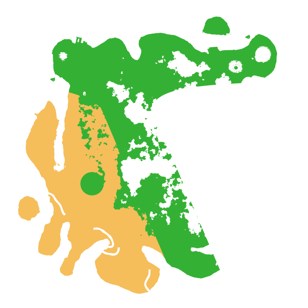 Biome Rust Map: Procedural Map, Size: 3500, Seed: 17670