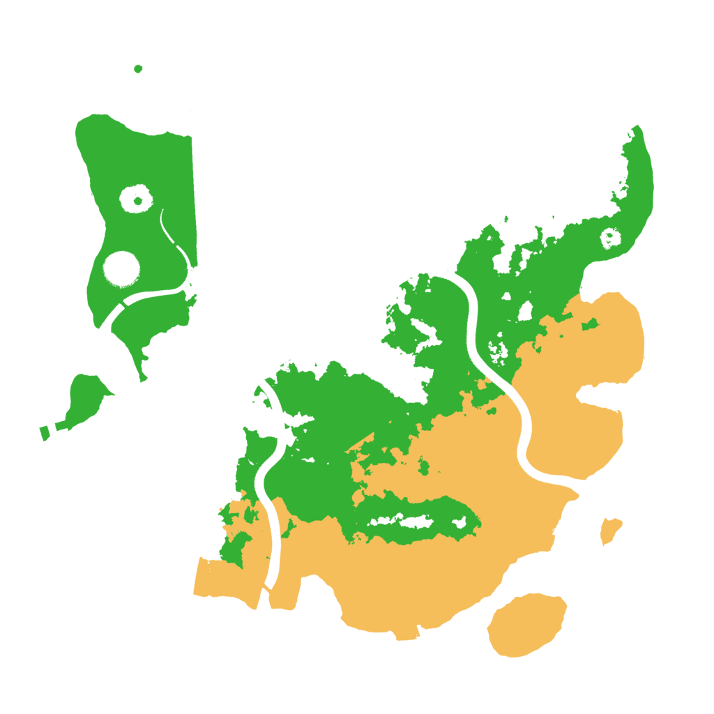 Biome Rust Map: Procedural Map, Size: 3500, Seed: 669228386