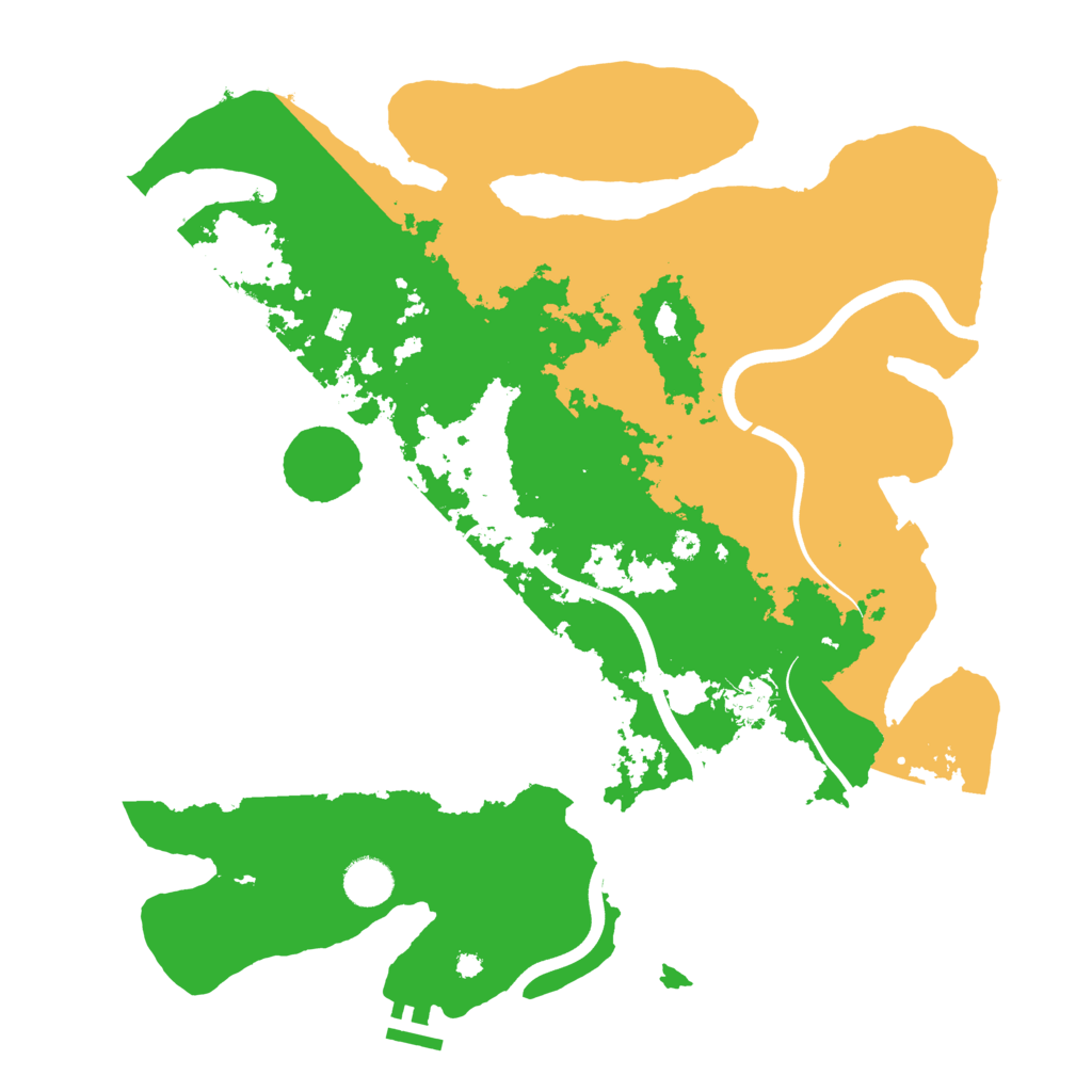 Biome Rust Map: Procedural Map, Size: 3900, Seed: 21594380