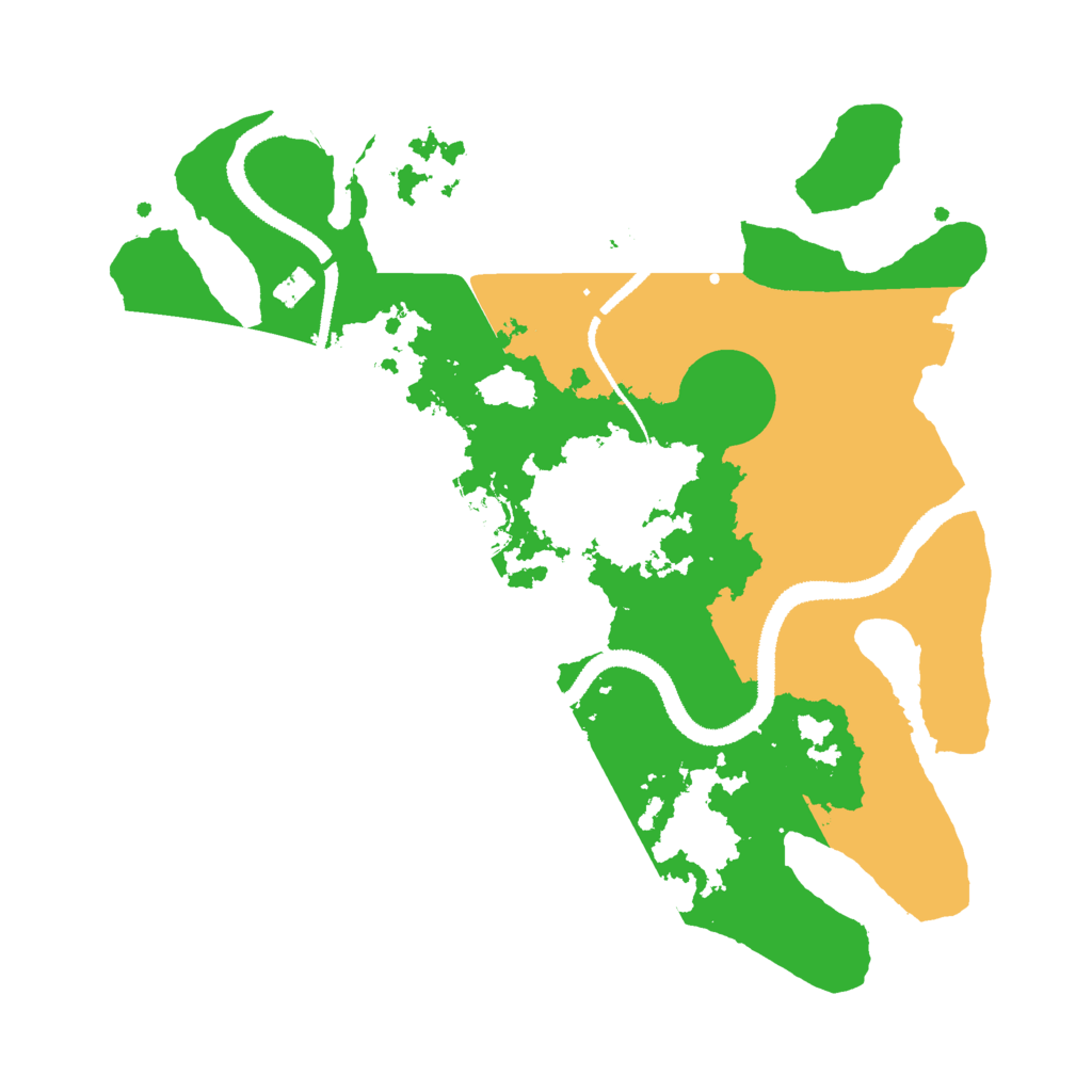 Biome Rust Map: Procedural Map, Size: 3000, Seed: 16130