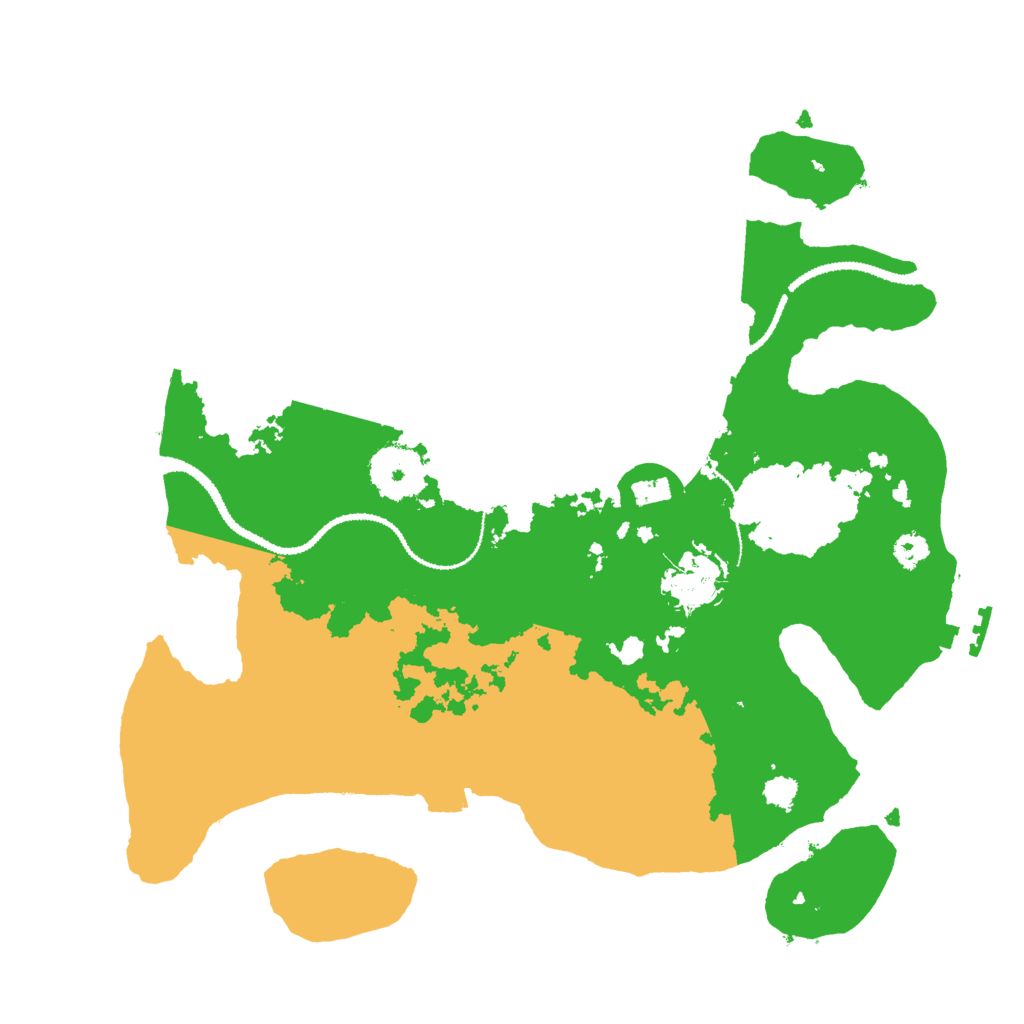 Biome Rust Map: Procedural Map, Size: 3000, Seed: 3926