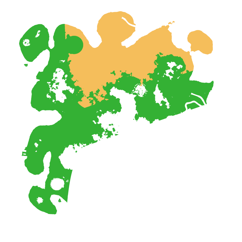 Biome Rust Map: Procedural Map, Size: 3500, Seed: 4865