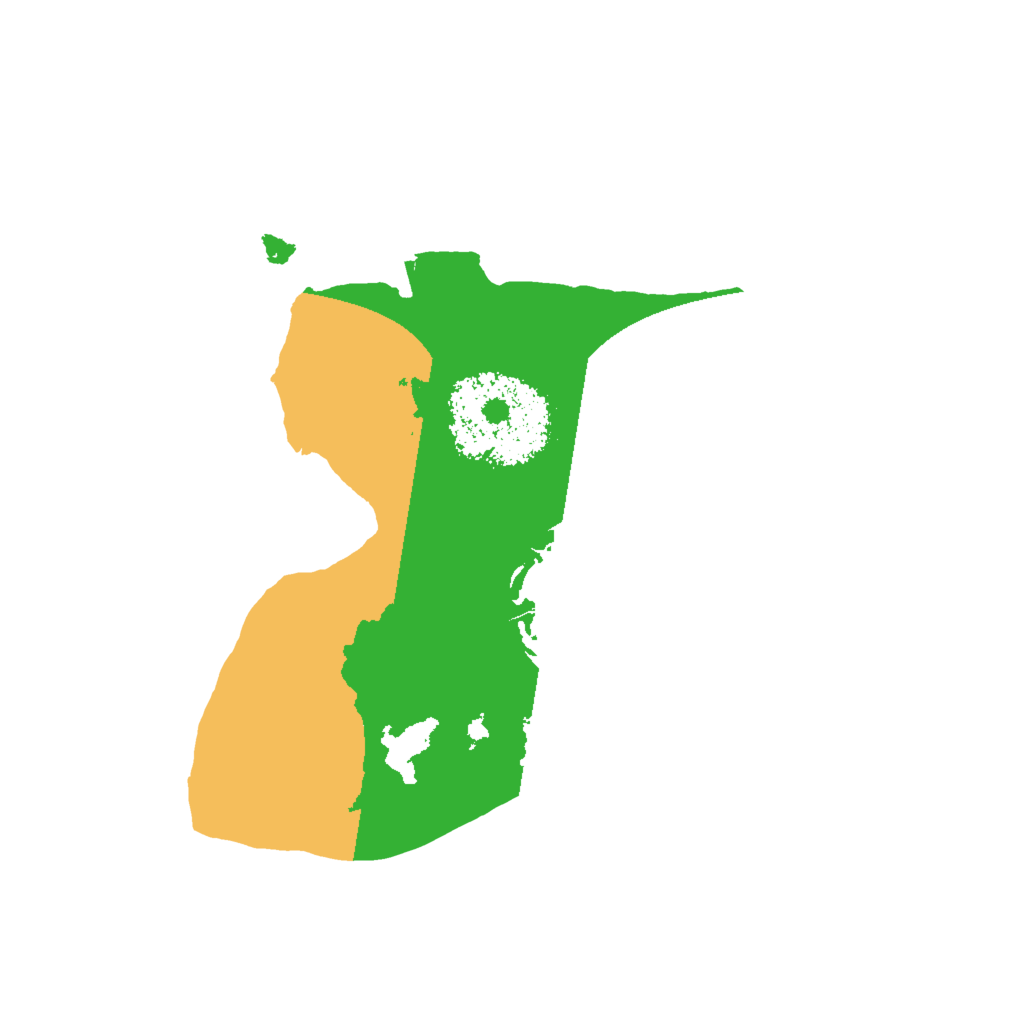 Biome Rust Map: Procedural Map, Size: 1600, Seed: 2147487