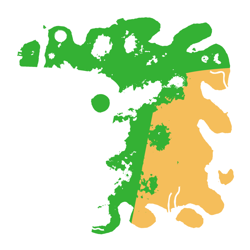 Biome Rust Map: Procedural Map, Size: 3700, Seed: 2077637219