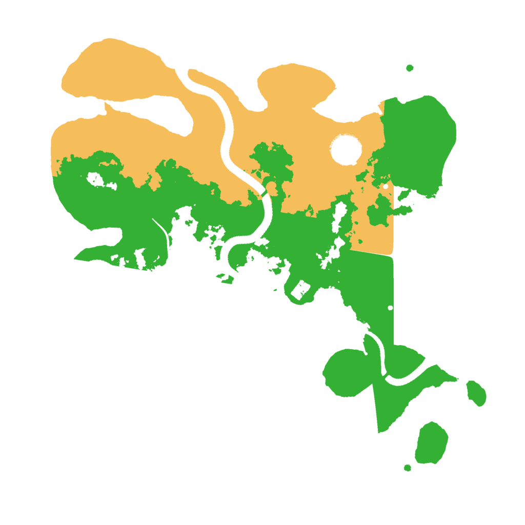 Biome Rust Map: Procedural Map, Size: 3000, Seed: 34695