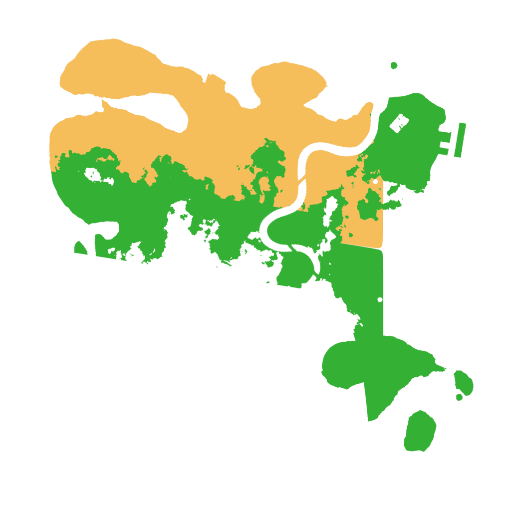 Biome Rust Map: Procedural Map, Size: 3000, Seed: 34695