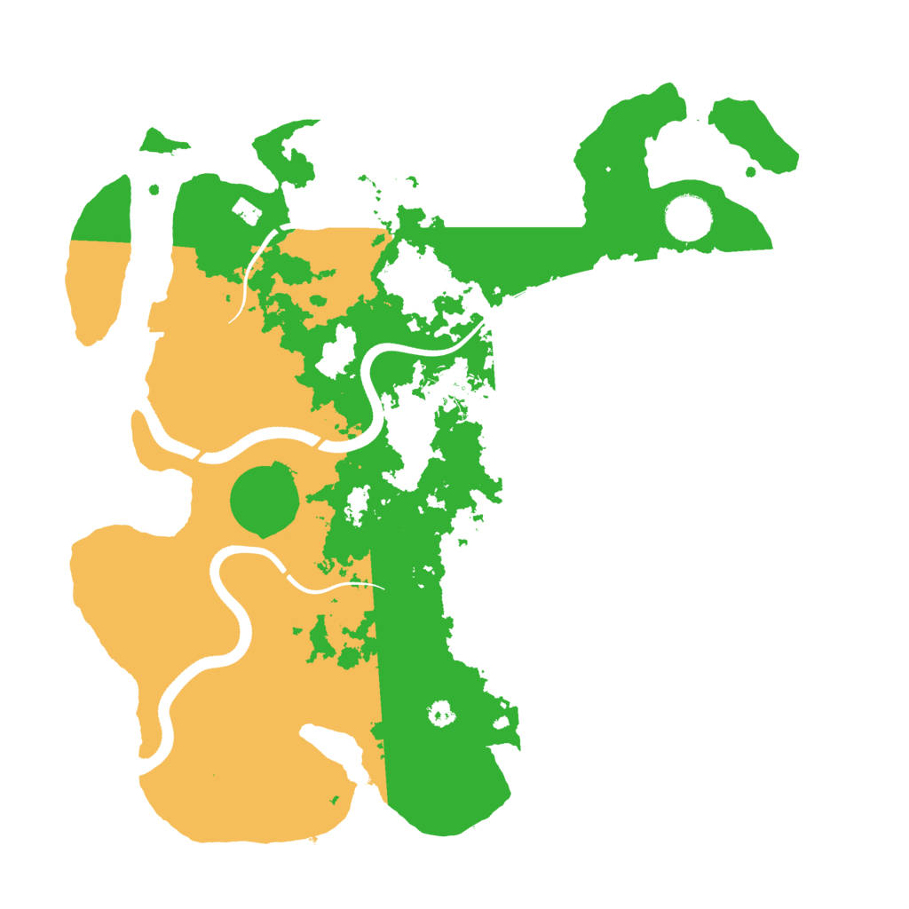 Biome Rust Map: Procedural Map, Size: 3500, Seed: 147993212