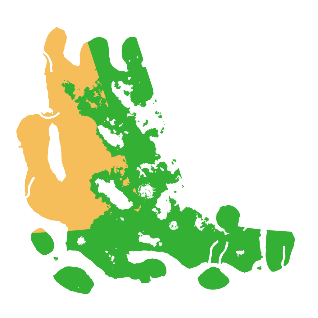Biome Rust Map: Procedural Map, Size: 3700, Seed: 474409197